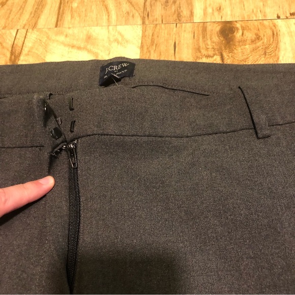 NWT J Crew Ruby Pants Grey 46x29.5 Women's Plus Size 22 Style AC038 - Picture 6 of 14